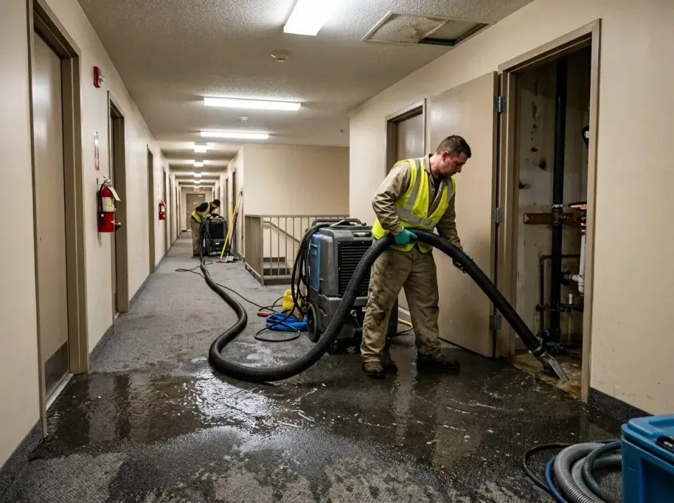 multi-unit-apartment-hallway-f-005 — frequently asked questions, Emergency Burst Pipe Water Extraction & Removal in Bellaire…